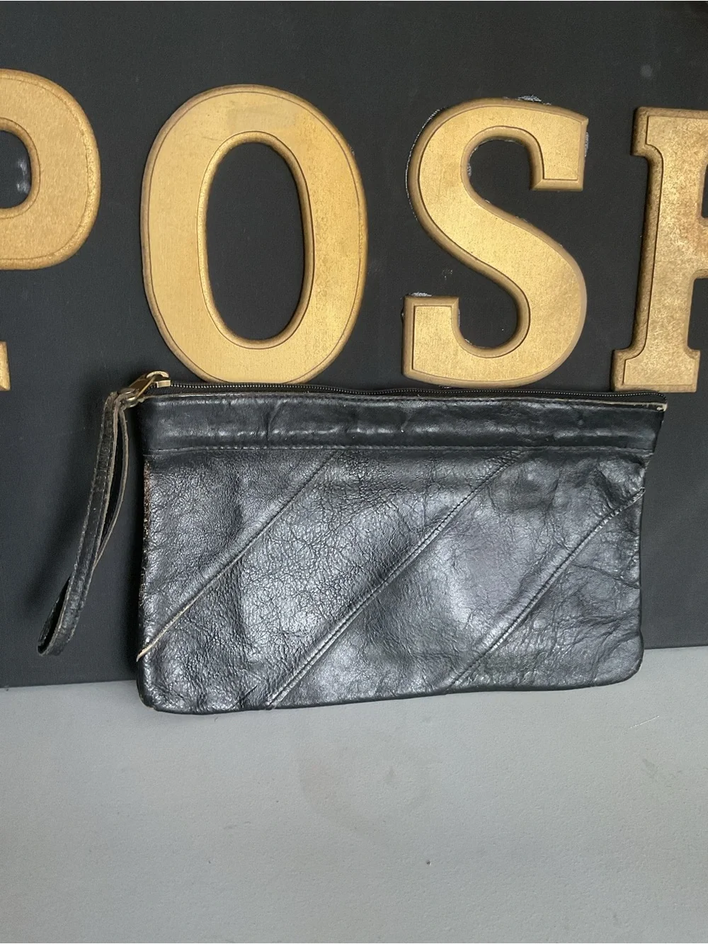 💜💜💜Light Blue Leather Wristlet Clutch - Women Bags